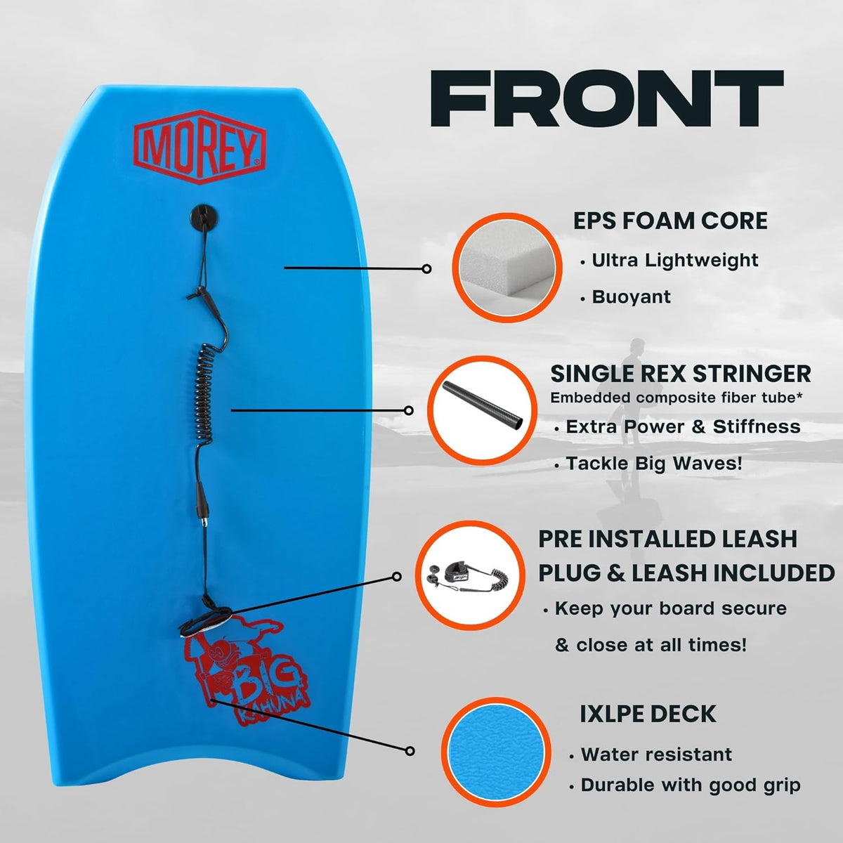 Morey Big Kahuna 44" - Bleu